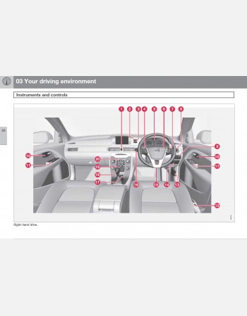 volvo v70 2013 owners manual rhd&lhd